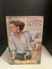 Vintage 1984 Simplicity Lauren Hutton Signature Collection Cardboard Store Sign picture