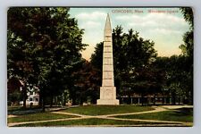 Concord, MA-Massachusetts, Monument Square Historic District, Vintage Postcard picture