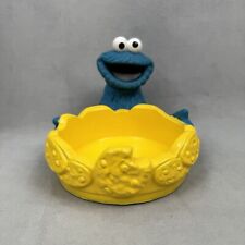 Vintage Sesame Street Cookie Monster Bowl Holder Jim Henson 1996 MISSING BOWL picture