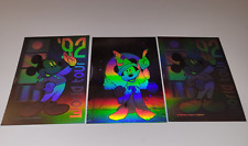1992 MICKEY MOUSE WORLD TOUR Double Sided HOLOGRAM CHASE CARDS Walt Disney IMPEL picture
