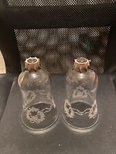 Heart Votive Cups Glass Set of 2 Peg Candle Home Interiors Vintage Homco picture
