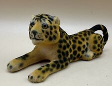 Vintage Flocked Leopard Figurine picture