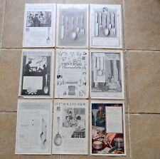 Antique Vtg 1917 Silver Ware Ladies Home Journal Advertisements Ads Lot of 9 picture