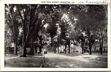 Vtg Princeton Illinois IL East Peru Residential Street View 1950 Postcard picture