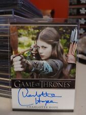 Game Of Thrones Season 5 Charlotte Hope Autograph Card as Myranda 2016 B L  picture