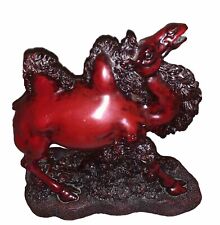 Rare Vintage Chinese Camel Red Resin Figurine Statue Feng-Shui picture