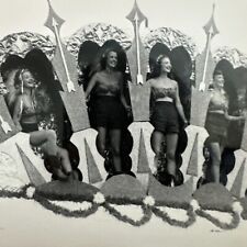 VINTAGE PHOTO Women In Unusual Costumes Indian Headdress Showgirls  Snapshot picture