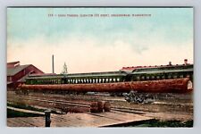 Bellingham WA-Washington, Long Timber, Train Car, c1910 Vintage Postcard picture