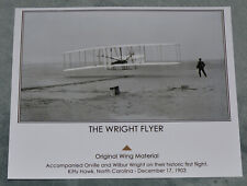 Wright Flyer Original Kitty Hawk Flown Fabric Linen Sample Photo Orville Wilbur picture