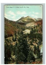 c. 1911 Postcard View Along C. C. Short Line R. R. Colorado Mountains Route  picture