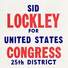 1960s Sid Lockley US Congress 25th District Republican Candidate Pennsylvania picture