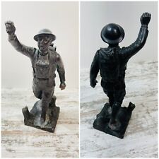 WWI Spirit of the American Doughboy E.M. VIQUESNEY Sculpture 1921-1925 Read picture