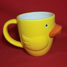 Pier 1 Imports Yellow Duck Mug 3D Ceramic Coffee Cup picture