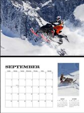 CHEAP GIFT 2023 SNOWMOBILE WALL CALENDAR  $25.99 snowmobiling gear helmet cover picture