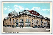c1920's The Willis Co. Auto Shop, City Auditorium Canton Ohio OH Postcard picture