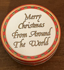 6 Vtg Christmas Coasters Merry Christmas From Around The World Set 1986 picture