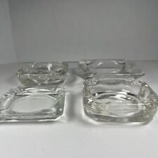 Vintage Retro Clear Glass  Ashtrays. Various Sizes. Excellent Condition picture
