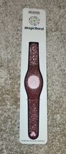 NEW Disney WDW Magic Band 2 Sparkly Pink Rose Gold Glitter LINKABLE / UNLINKED  picture