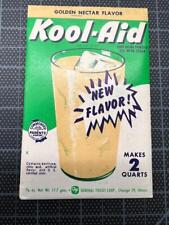 VINTAGE 1950's 1960s KOOL-AID FULL PACK Mint Sealed Mip GOLDEN NECTAR FLAVOR NOS picture