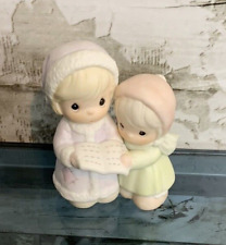 Precious Moments Aunt Ruth and Aunt Dorothy 1992 Caroling Figurines picture