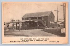 K3/ Zanesville Ohio Postcard c1940s Old Settlers Inn Tea Room Auto Camp 229 picture