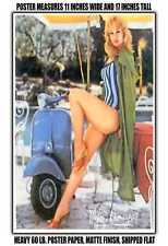 11x17 POSTER - 1962 Vespa Pinup Girl Mylene Demongeot picture