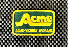 ACME~VICKREY SPOKANE EMBROIDERED SEW ON PATCH CONCRETE CEMENT 3