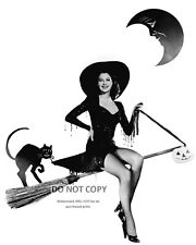 AVA GARDNER ON A BROOM AS A WITCH - 8X10 HALLOWEEN PUBLICITY PHOTO (ZZ-000) picture