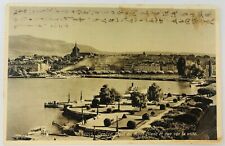 Vintage Geneva Switzerland Dock View of City and Mont-Blanc RPPC Japanese picture