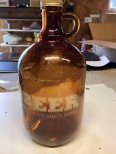 1/2 gallon beer Bottle - brew enjoy empty repeat picture