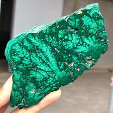 270g Natural Shiny Green Bright Malachite Fibre Crystal Mineral specimen Q394 picture