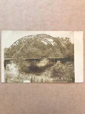 RPPC Dunn’s Bridge Kankakee River, Illinois Antique Postcard 1905  picture