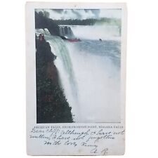 1906 American Falls Prospect Point Niagara Falls NY ME Ontario Antique Postcard picture