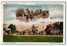 c1920's Glorieta Pass Old Pigeon Ranch Multiview New Mexico NM Unposted Postcard picture