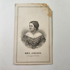 1860s L. Prang & CO W50 President Lincoln's Wife Mary 1st Known Card Set picture