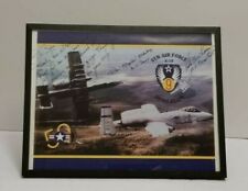 Rare 9TH AIR FORCE A-10 Demo Team Triple Signature Duple Sided Photo (8x10) picture