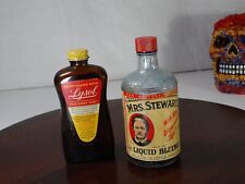 Vintage Bottles - Mrs Stewarts Liquid bluing & Lysol picture