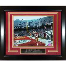 Dwight Clark Autographed San Francisco 49ers (The Catch Celebration) Deluxe Fram picture