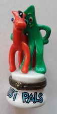 Vintage Gumby & Pokey Best Pals Porcelain Hinged Trinket Box PHB Prema Toy picture
