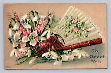 Postcard Embossed To Greet You flowers picture