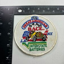 1985 GREAT AMERICAN RACE INTERSTATE BATTERIES NEW YORK Car Racing Patch 381G picture