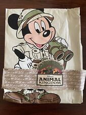 Vintage Disney's Animal Kingdom Mickey Mouse Adult Rain Poncho Jacket New READ picture