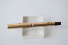 VINTAGE ROLLED GOLD LEVER FILLER FOUNTAIN PEN ORIGINAL GOLD NIB 1920s picture