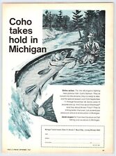1967 COHO SALMON TAKES HOLD IN MICHIGAN Vintage 8