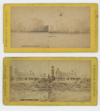 2 Stereoviews: NYC ROOSEVELT & ST. LUKE’S HOSPITALS AMERICAN SCENERY 1870s-1880s picture