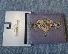 Disney KINGDOM HEARTS Embroidered Embossed Navy Wallet Billfold picture