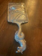 Fabulous Aesthetic, Serpent Antique Silverplate Hand Mirror Or Brush  Frame picture
