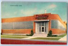Cedar Rapids Iowa IA Postcard Sanitary Farm Dairies Building Exterior c1940's picture