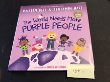 Kristen Bell Signed The World Needs More Purple People Book Barnes & Noble Anna picture