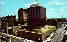 Canton Ohio~Birdseye of City Hall~1963 PC chrome Unposted Postcard picture